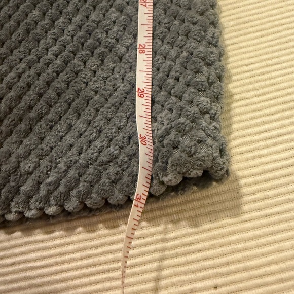 Women’s Chenille Textured Wide-Leg Lounge Pants – Gray with Cream Side Stripe M - Picture 6 of 10